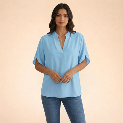 V-hals Blouse Elegant Comfortabele Stof