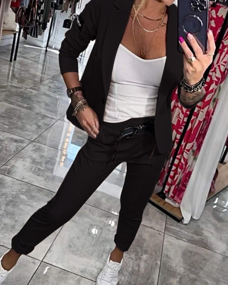 Blazer Set Dames Stilvolle Kostuum damescollectie