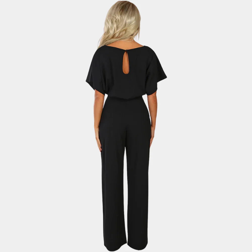 Zomer Jumpsuit Wijd Met Ceintuur Jurk Vrouw