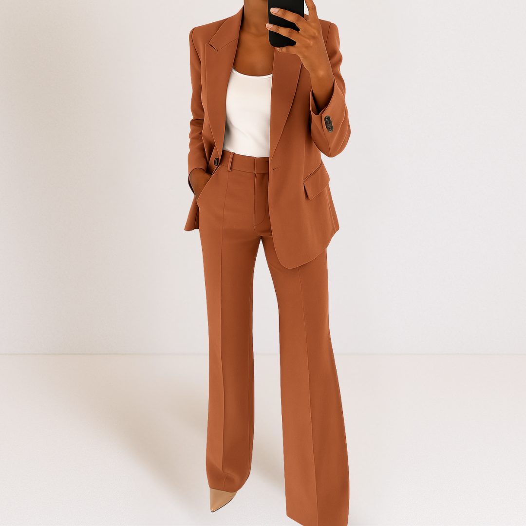 Dames Blazer Broek Set Tweedelig Kostuum