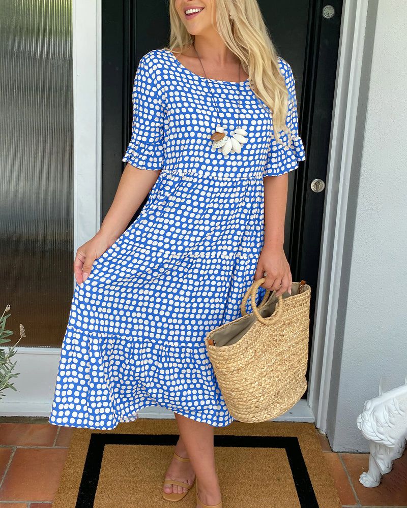 Dames Zomerjurk Elegant Losvallend