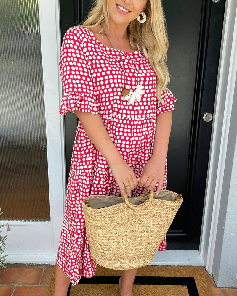 Dames Zomerjurk Elegant Losvallend