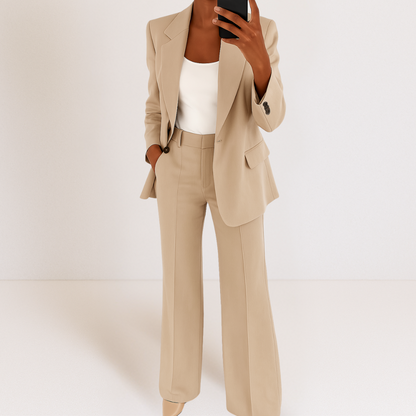Dames Blazer en Broek Tweedelig Pak Set