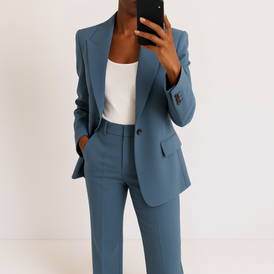 Dames Blazer Broek Set Tweedelig Kostuum - StudioMarella