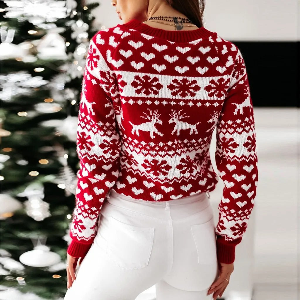 Kerstmuts met Rendierprint voor Vrouw
