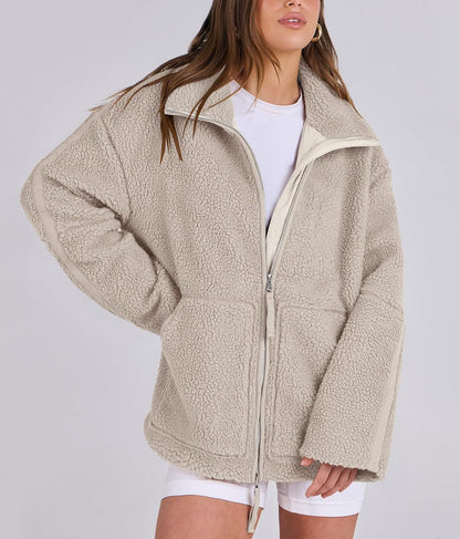 Dames Fleecejas Warm en Zacht voor Winter - StudioMarella
