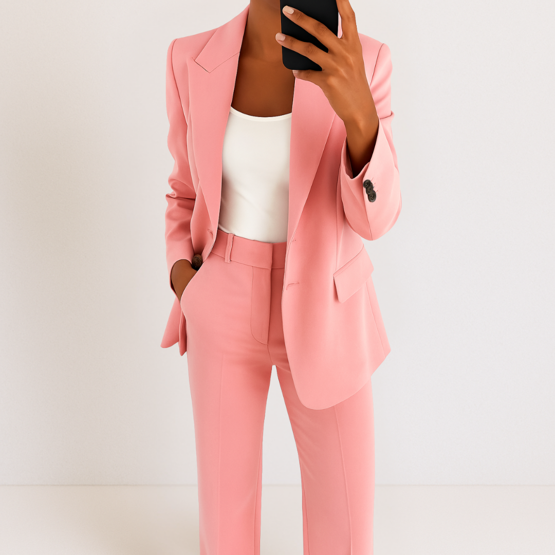 Dames Blazer en Broek Tweedelig Pak Set