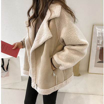 Dames Shearling Jas Warme Aviator Blyssa Leren Jas