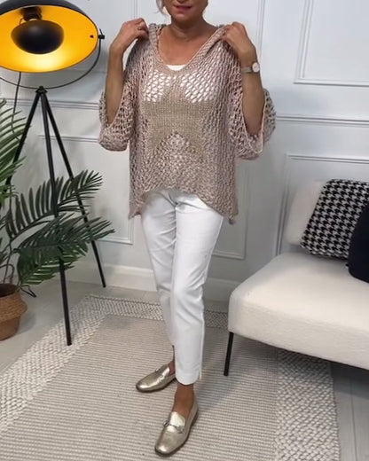 Luxe Pizzo Trui Losse Pasvorm