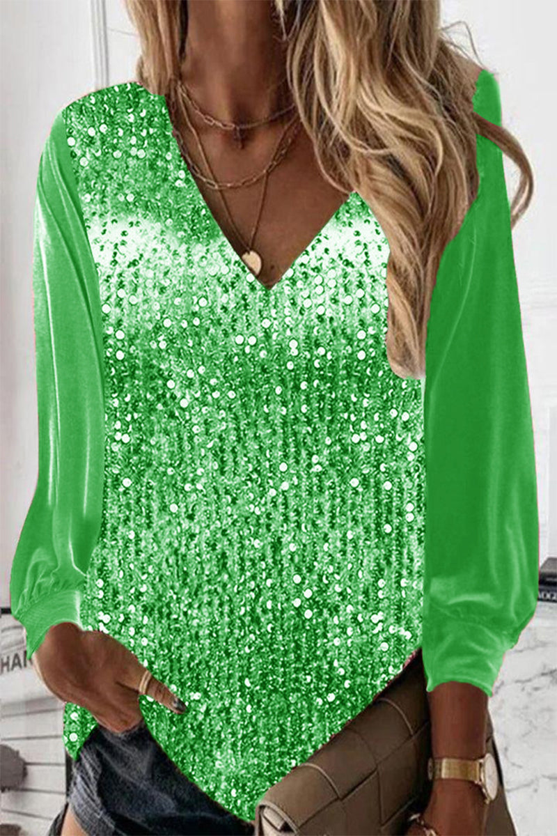 Glitter Blouse Eenvoudig Ontwerp