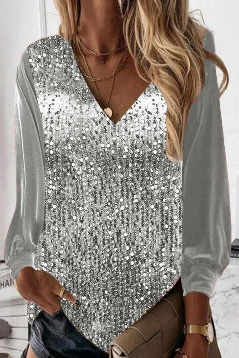 Glitter Blouse Eenvoudig Ontwerp