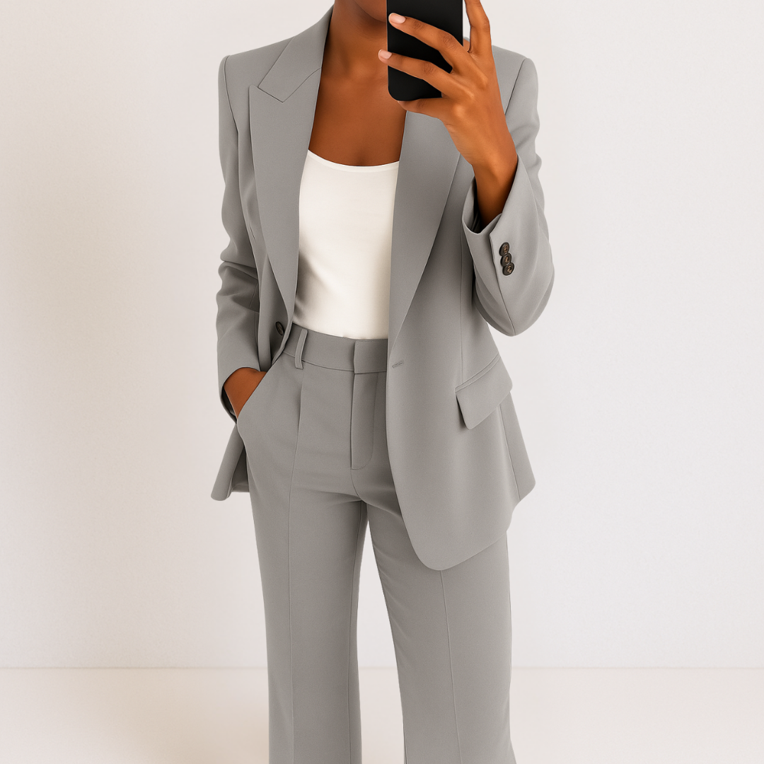 Dames Blazer en Broek Tweedelig Pak Set
