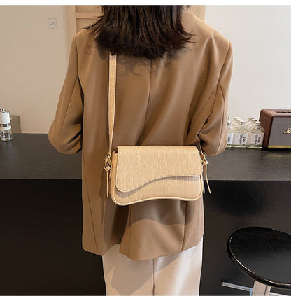 Dames Handtas Vegan Leer Golvend Design Elegante Stijl → Vegan Leer Handtas Dames Golvend Elegante Design