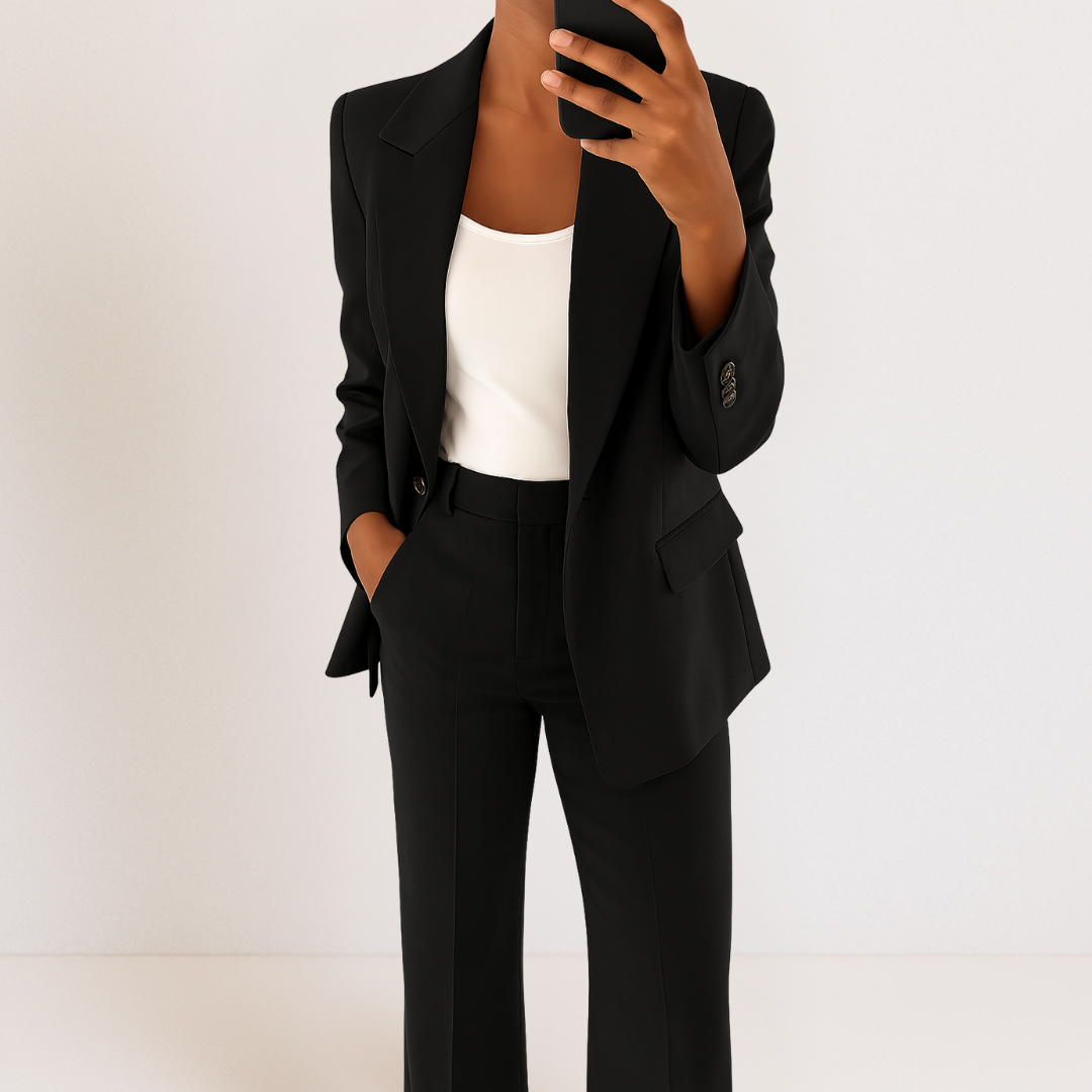 Dames Blazer Broek Set Tweedelig Kostuum