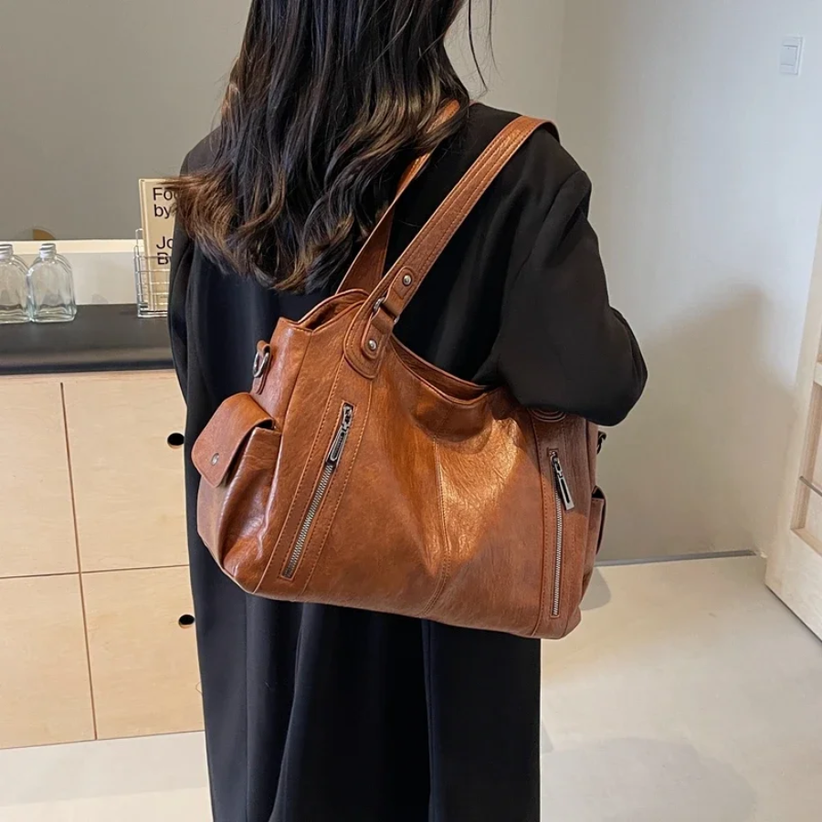 Schoudertas Reid Leren Shoulder Bag