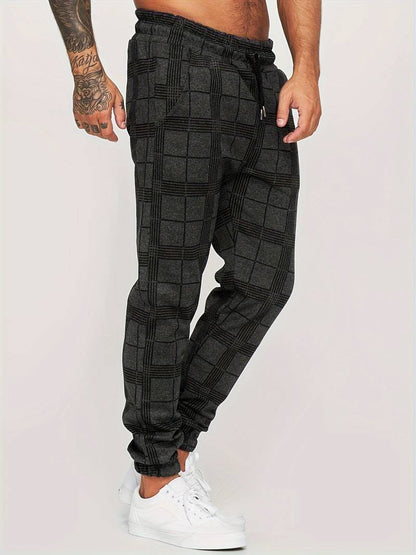 Herensportbroek Ruitpatroon Comfortabel Casual Dagelijks
