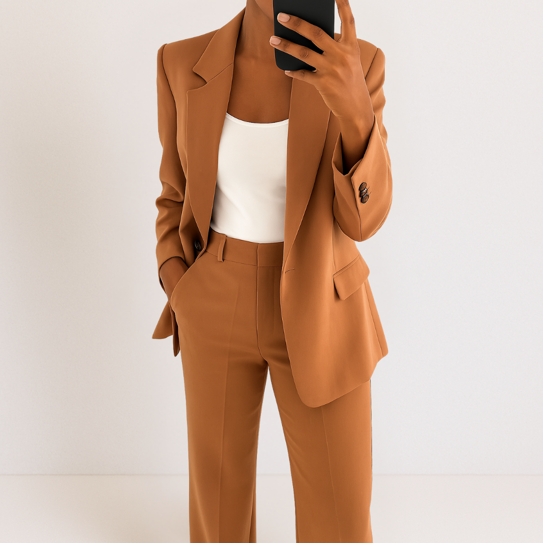 Dames Blazer Broek Set Tweedelig Kostuum