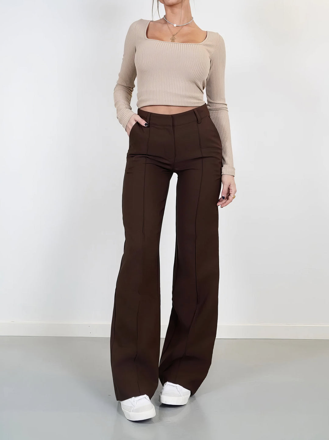 Dames Broek Wijd Comfortabel Kreukvrij Zomerbroek