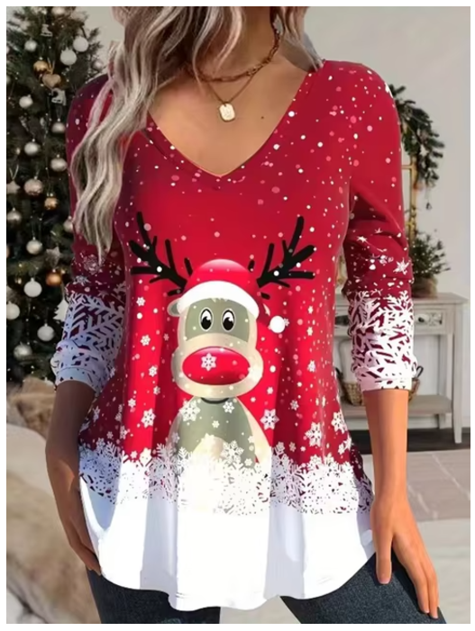 Kersttrui Lucia Top met Feestelijke Glitter