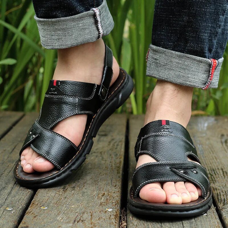 Mode Sandalen van Leer