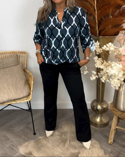 Dames Blouse Casual Losvallend Model
