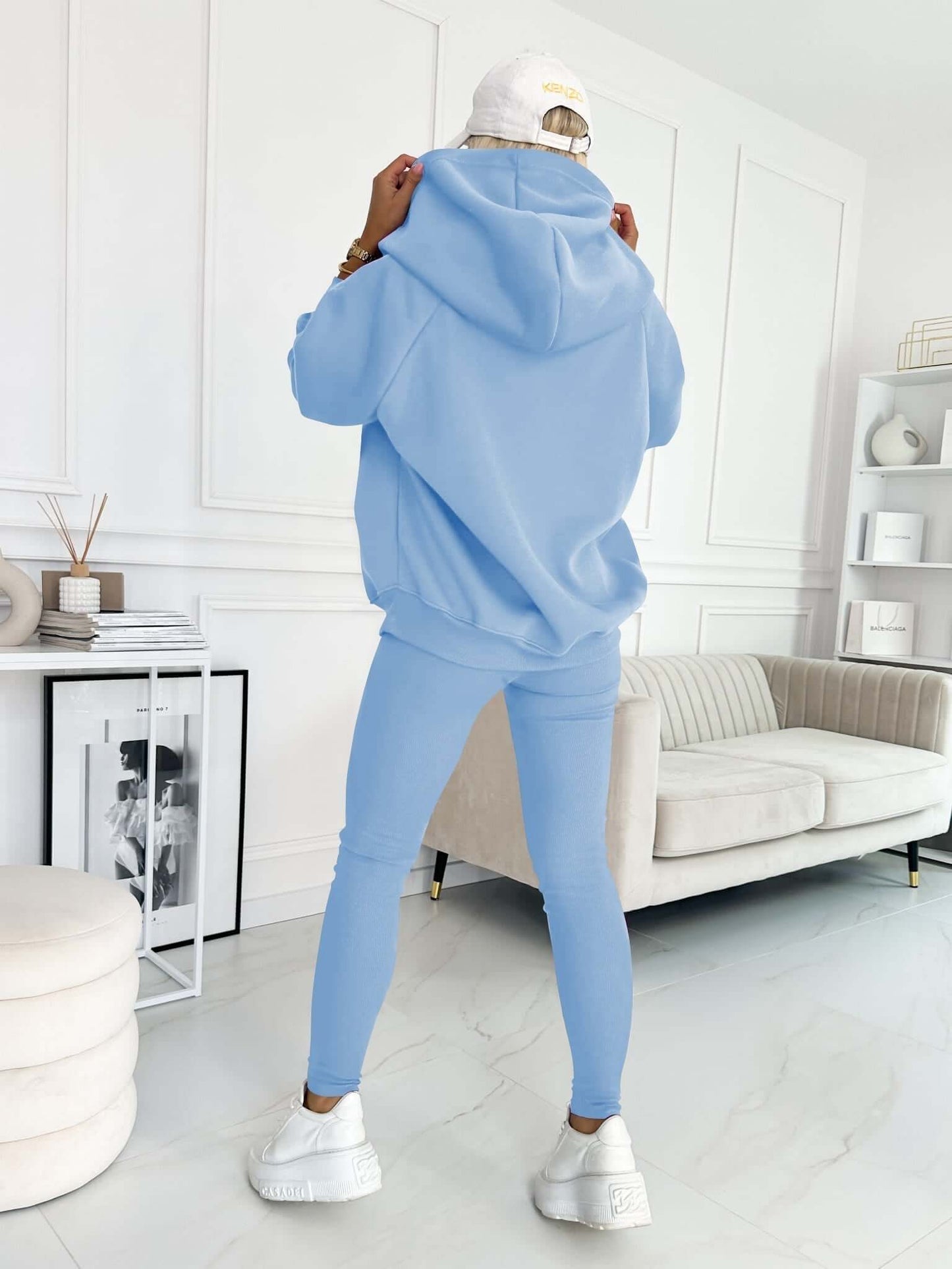 Dames Hoodie Set Fleece - Comfortabele Trui met Broek
