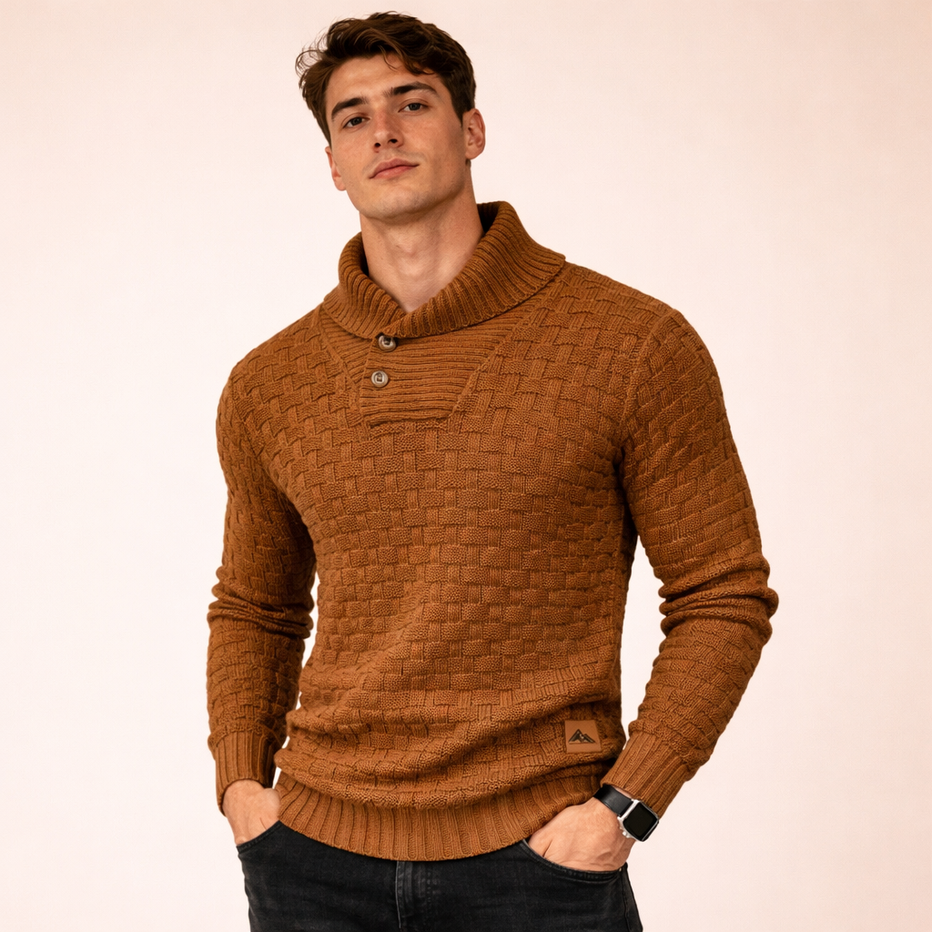 Gebreide Herentrui Stijlvol Warm en Comfortabel