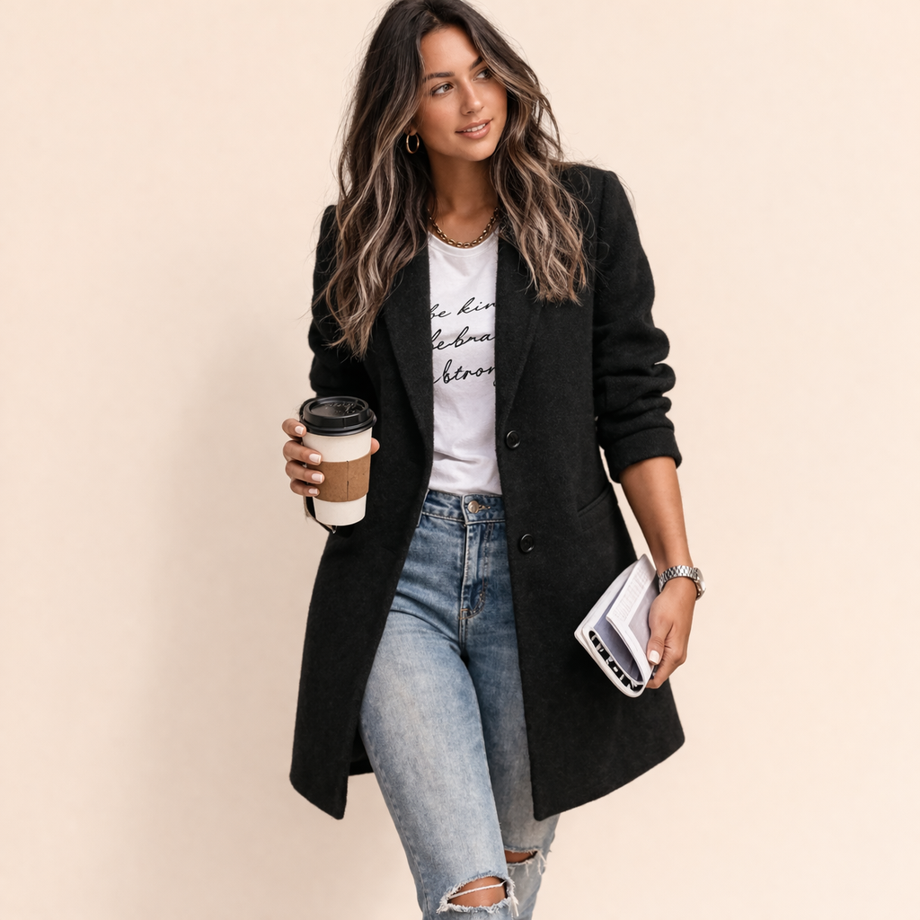 Dames Blazer Elegant Lang Model voor Vrouw
