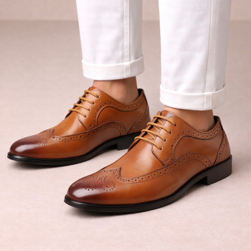 Heren Kostuumschoenen Elegante Leren Schoenen voor Werk en Formele Gelegenheden