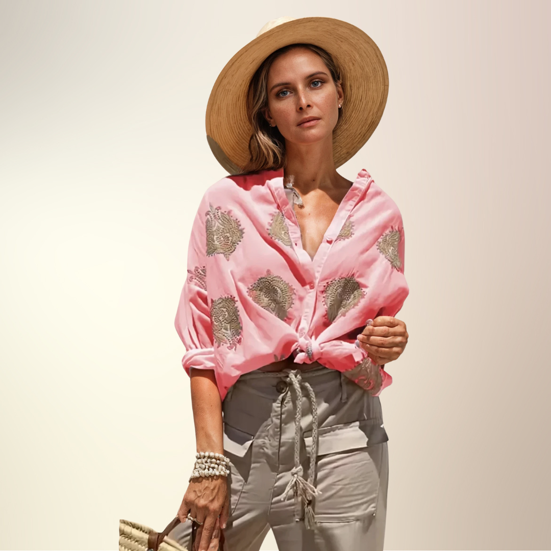 Lichte Vrouwelijke Blouse Elegant en Chic