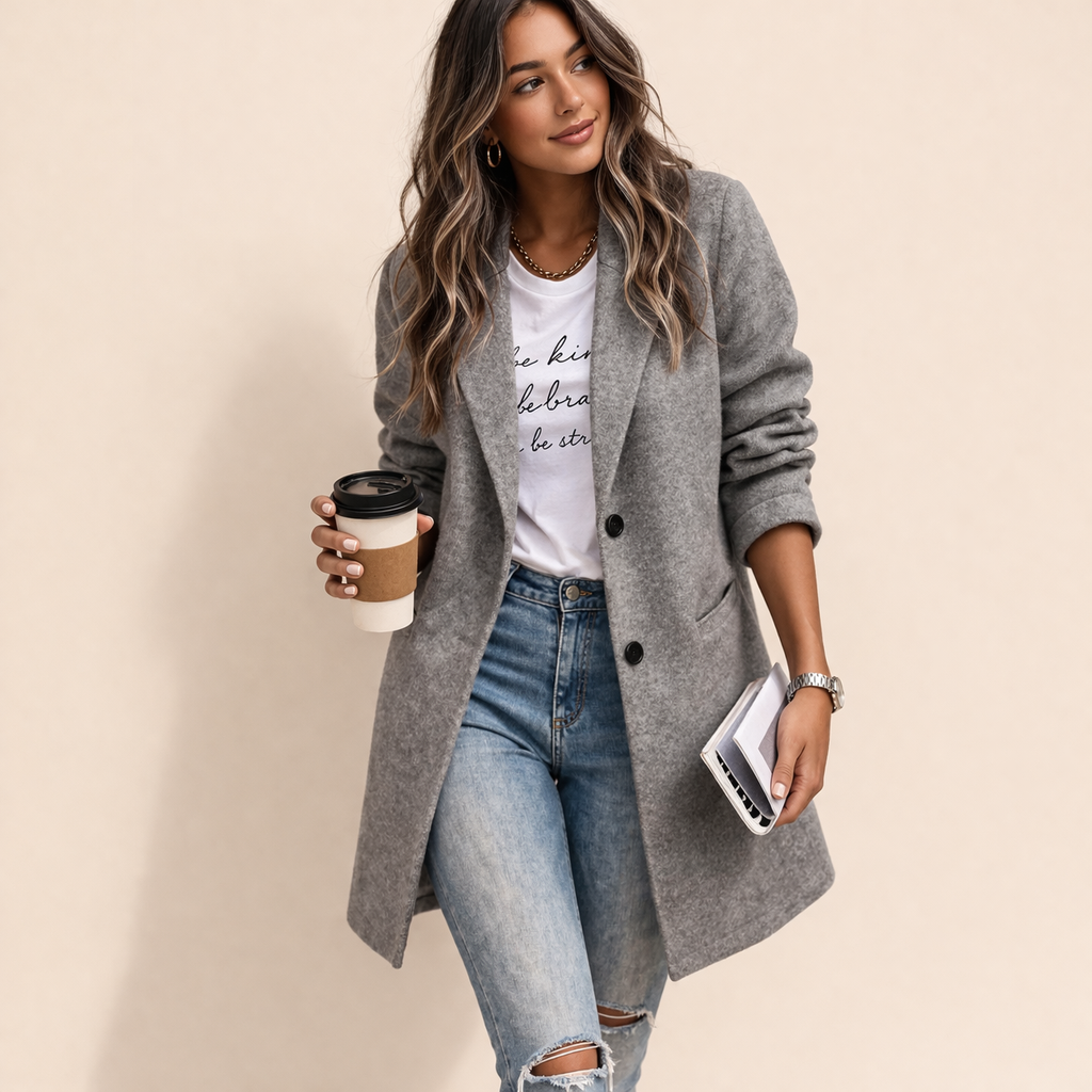Dames Blazer Elegant Lang Model voor Vrouw