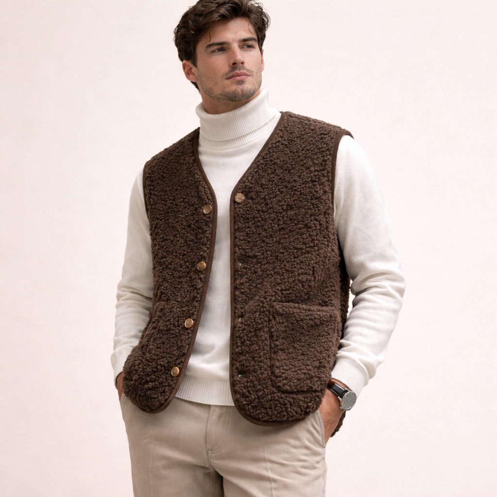 Federico | Elegante Wolgilet voor Heren van Merinowol