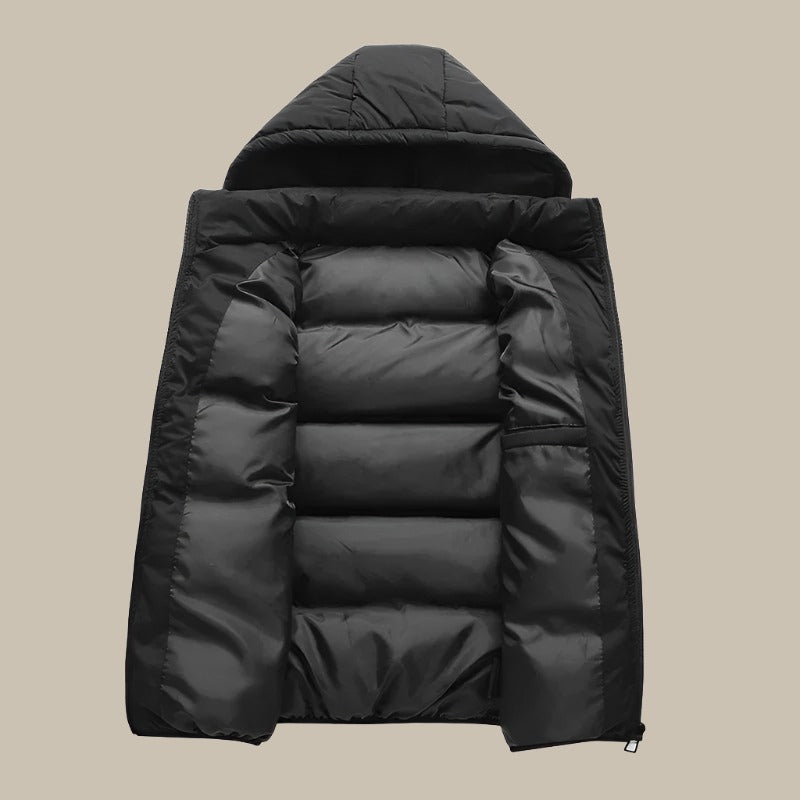 Heren Bodywarmer met Capuchon Warm en Waterdicht