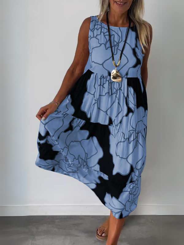 Vest jurk met Print