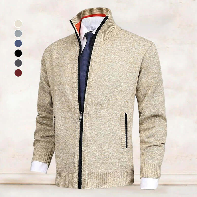 Herenvest Zachte Stof Elegant voor Alle Seizoenen