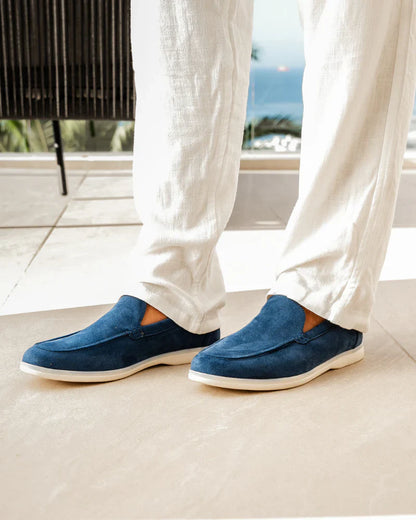 Heren Loafers Suède Instapschoenen Comfortabele Zool