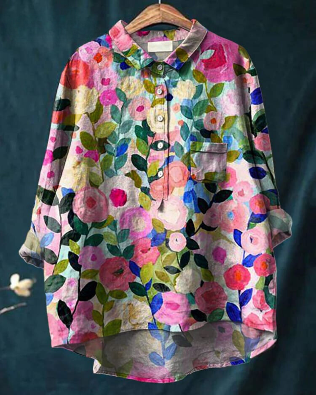 Bloemen Blouse Vrouwelijk Katoen