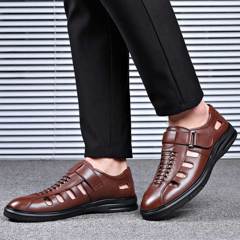 Rocco Sandalen Leren Elegante Zomer Sandalen voor Mannen - StudioMarella