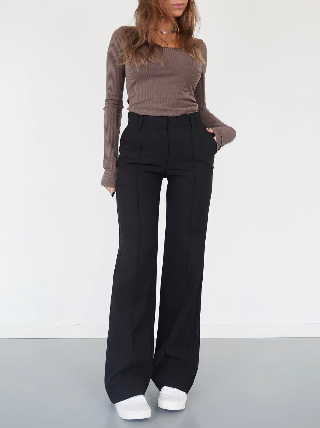 Dames Broek Wijd Comfortabel Kreukvrij Zomerbroek - StudioMarella