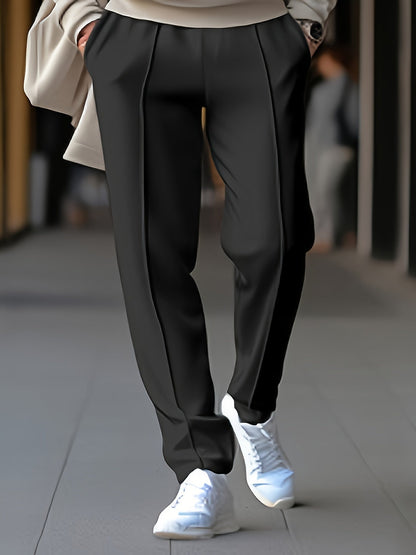 Heren Vrijetijdsbroek Comfortabel Elastisch Zwart Casual