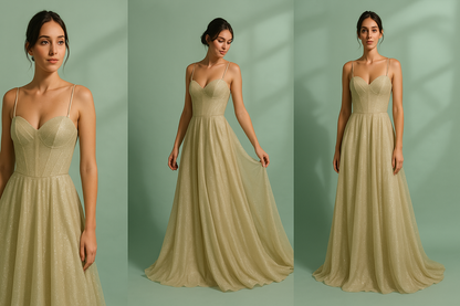 Avondjurk Satijn Open Rug Elegante Gala Jurk - StudioMarella