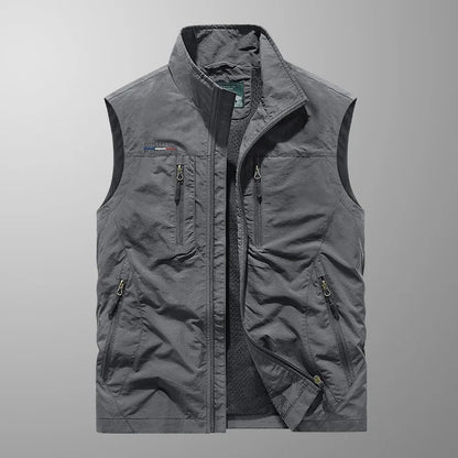 Heren Bodywarmer Ritsvest met Opstaande Kraag
