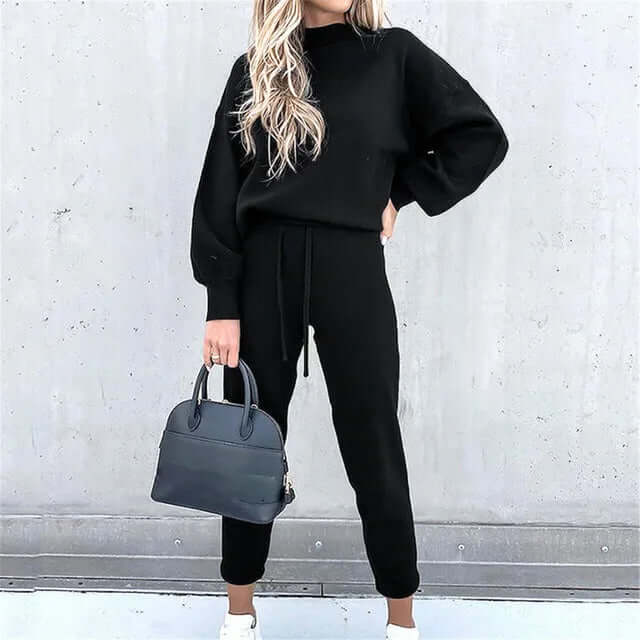 Dames Tweedelig Pak – Elegante Broek en Blouse Set