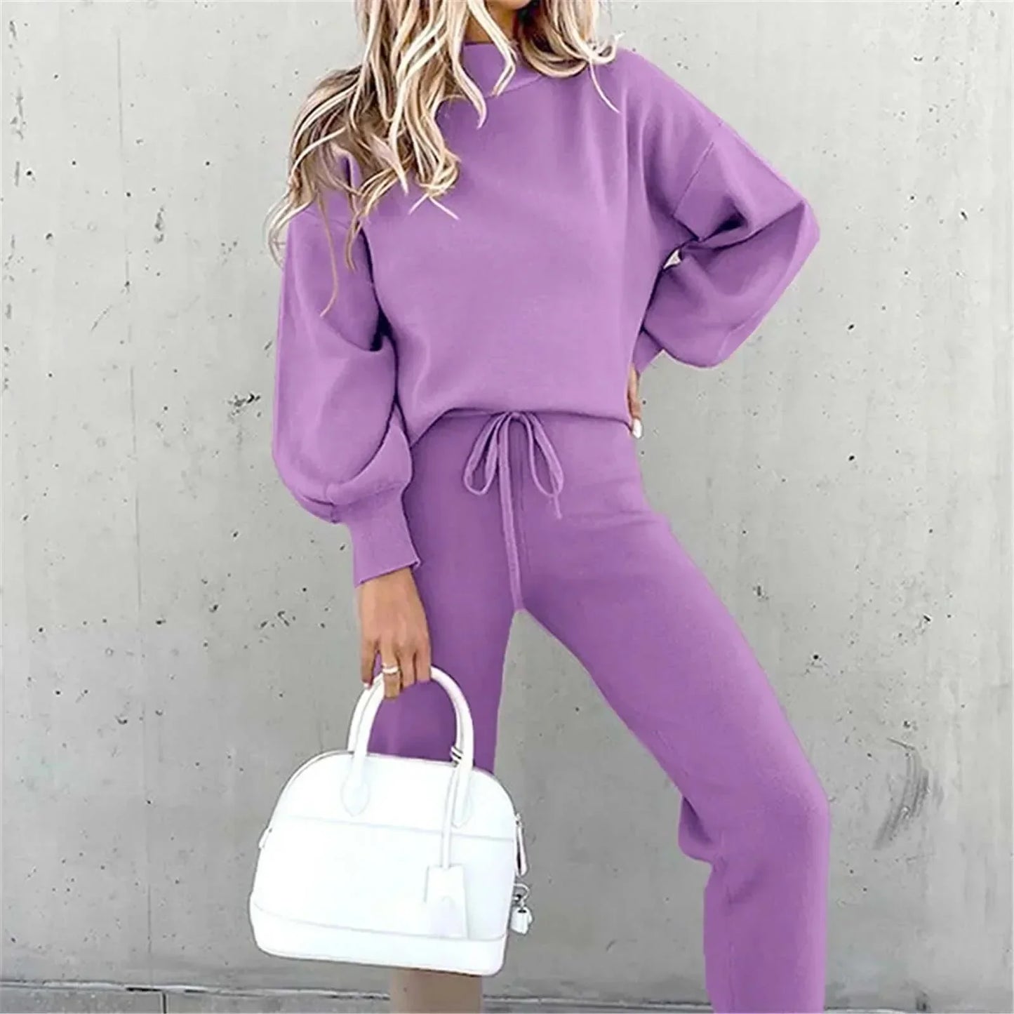 Dames Pak Tweedelig Elegante Blouse en Broek Set