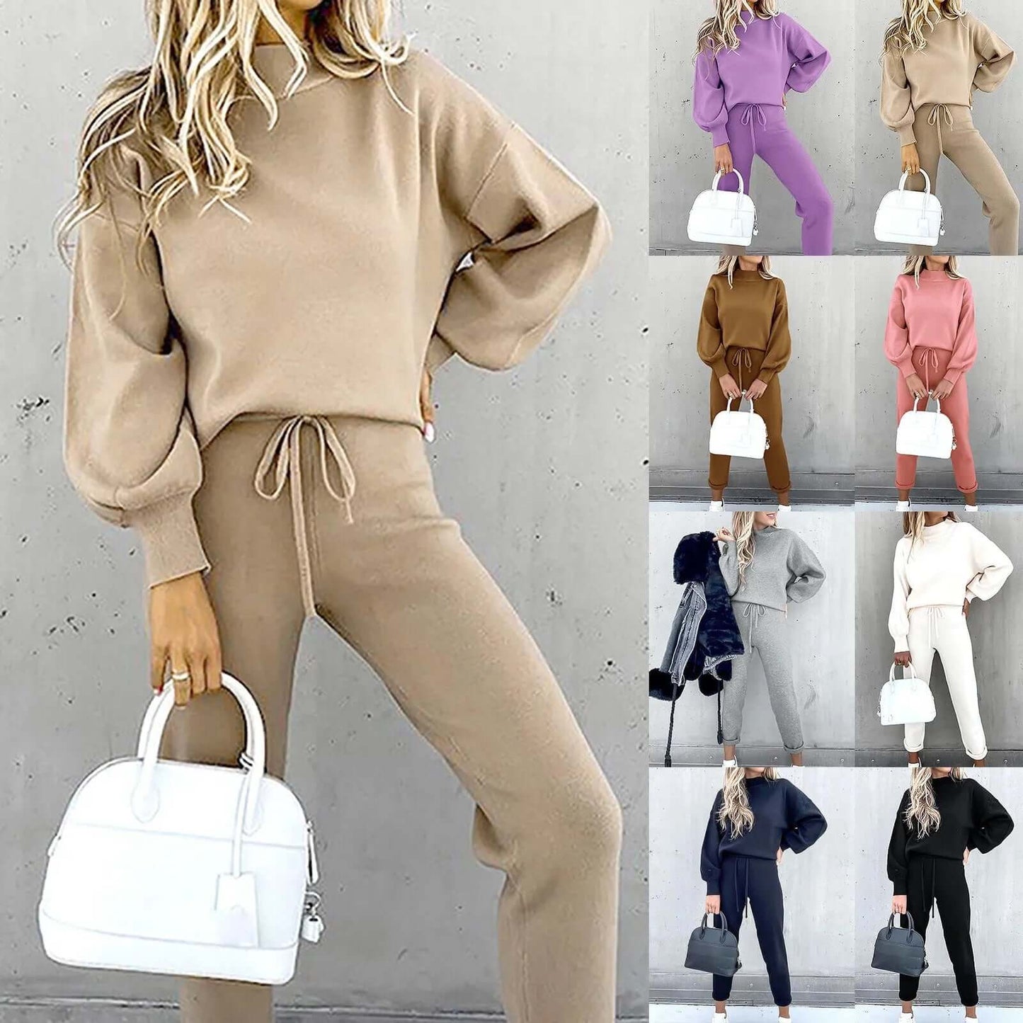 Dames Tweedelig Pak – Elegante Broek en Blouse Set - StudioMarella