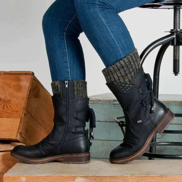 Dames Winterlaarzen Waterdicht Met Antislip Zool Warm