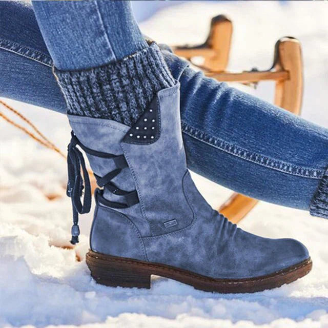 Dames Winterlaarzen Waterdicht Halfhoog Antislip Zool