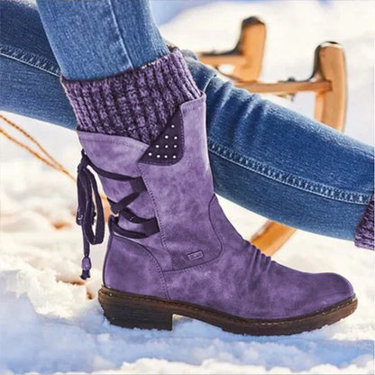 Dames Winterlaarzen Waterdicht Halfhoog Antislip Zool