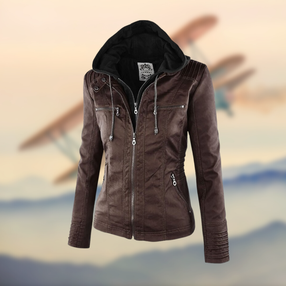 Leren Jas Elegant Italiaans Design