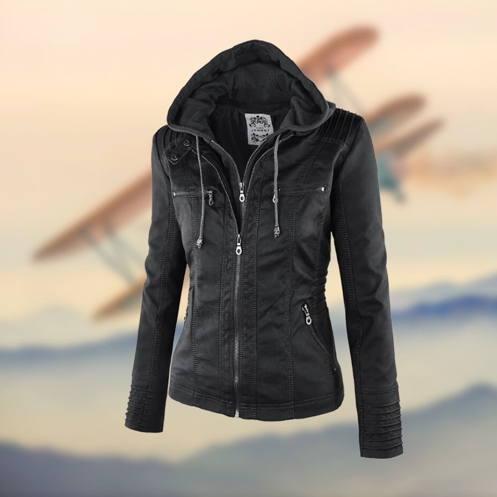 Leren Jas Elegant Zwarte Herenjas